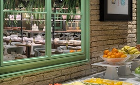 Buffet breakfast at the Dionissos Restaurant